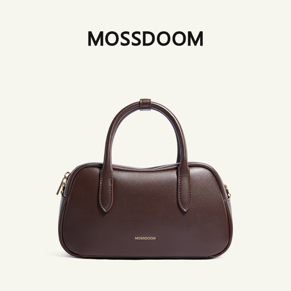 MOSSDOOM The Muse Amia Bag กระเป๋าถือทรงบอสตัน ดีไซน์โค้งมน น่ารัก เรียบง่ายแต่มีสไตล์【แถมกล่อง】