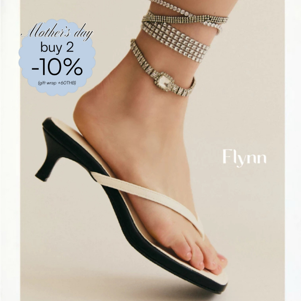 [Buy 2 disc. 10% 3-12 Aug / โปรดอ่านคำแนะนำไซส์/แนะนำ +1ไซส์] Flynn - City Heeled Sandals รองเท้าแตะมีส้น 1.7 นิ้ว