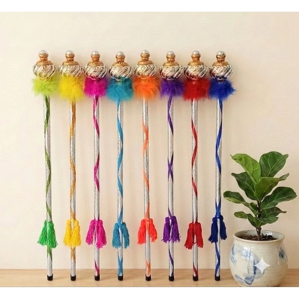 ไม้คฑา ดรัมเมเยอร์ แต่งภู่ *ขนมิ้งค์* 90cm.