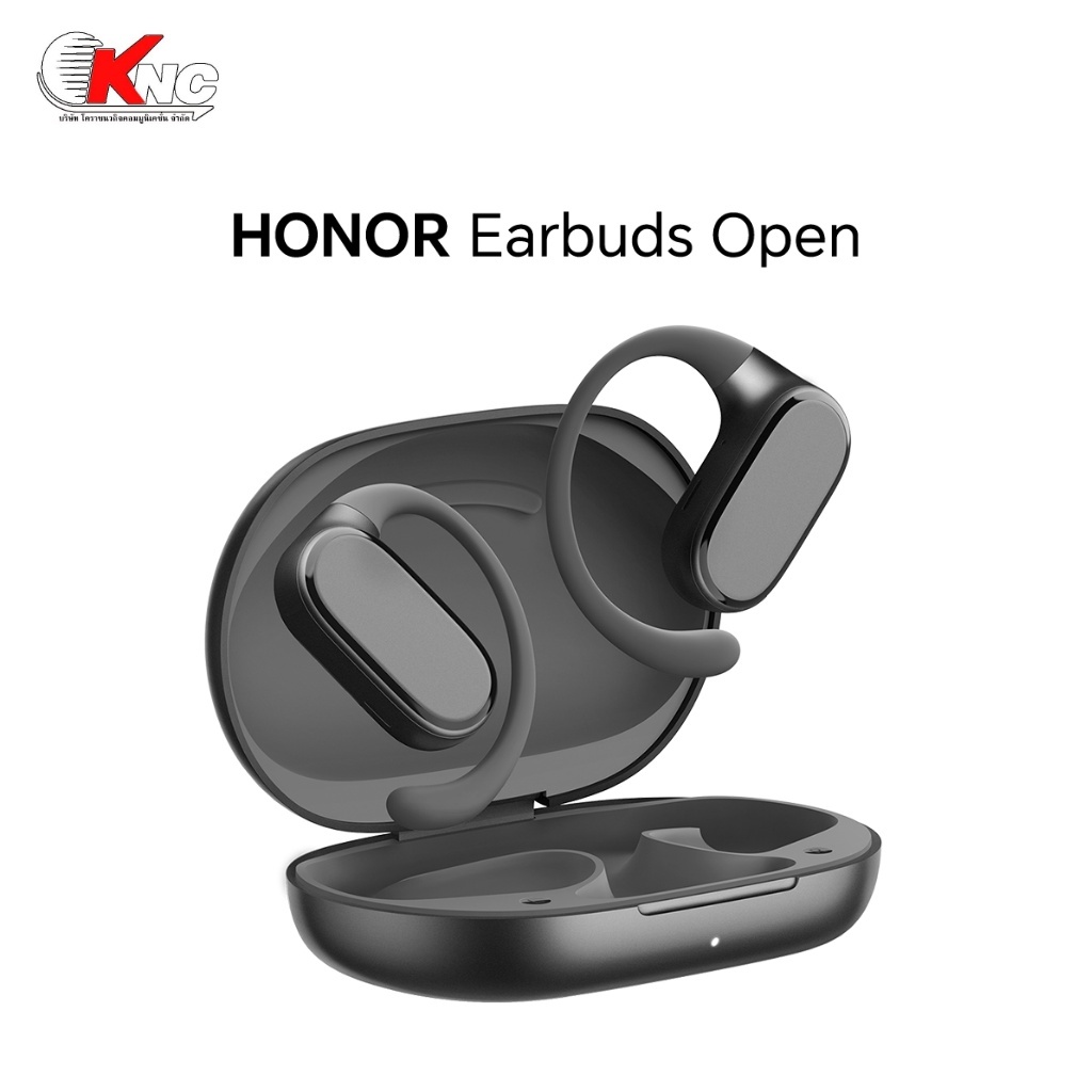 HONOR Earbuds Open สีดำ  | Bluetooth 5.2 | ใช้งานต่อเนื่องสูงสุด 22ชม. | น้ำหนักเบา 7.9 กรัม
