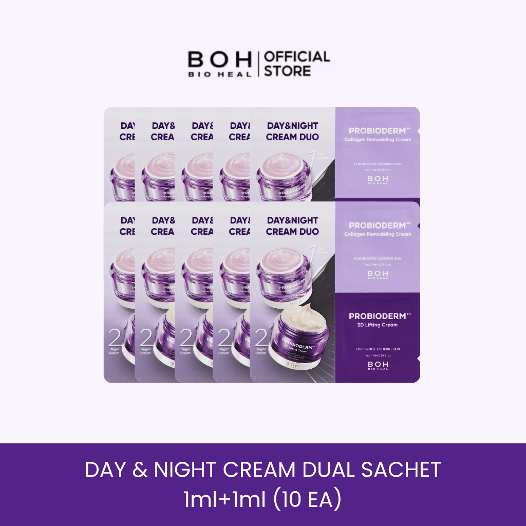 [Free Gift] Bioheal BOH Day & Night Cream Dual Sachet 1ml + 1ml. (10 ชิ้น)