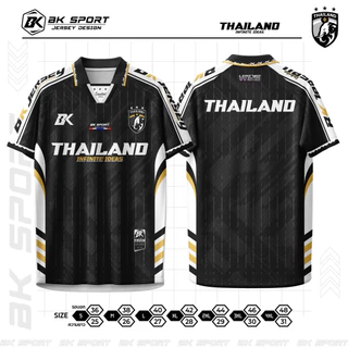 BK THAI INFINITY-เสื้อบอลคอปกวินเทจ ทันสมัย สวมใส่สบาย สปอร์ต ผ้านิ่มระบายอากาศดี Tha050869