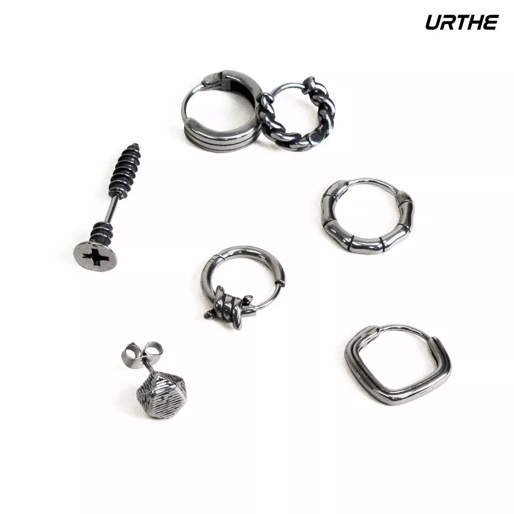 URTHE - ต่างหู สแตนเลส Unisex