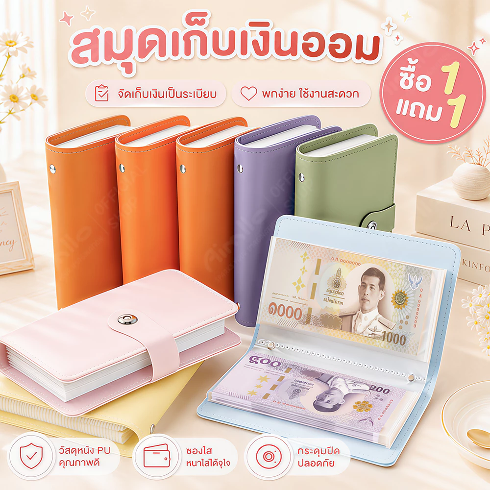 สมุดออมเงิน ใส่ได้ 100 แผ่น สมุดโน๊ตสมุดบัญชี ท้าทายออมเงิน Savings Book สมุดบันทึกการออม สมุดเก็บเงิน ใส่ 10000บาทได้