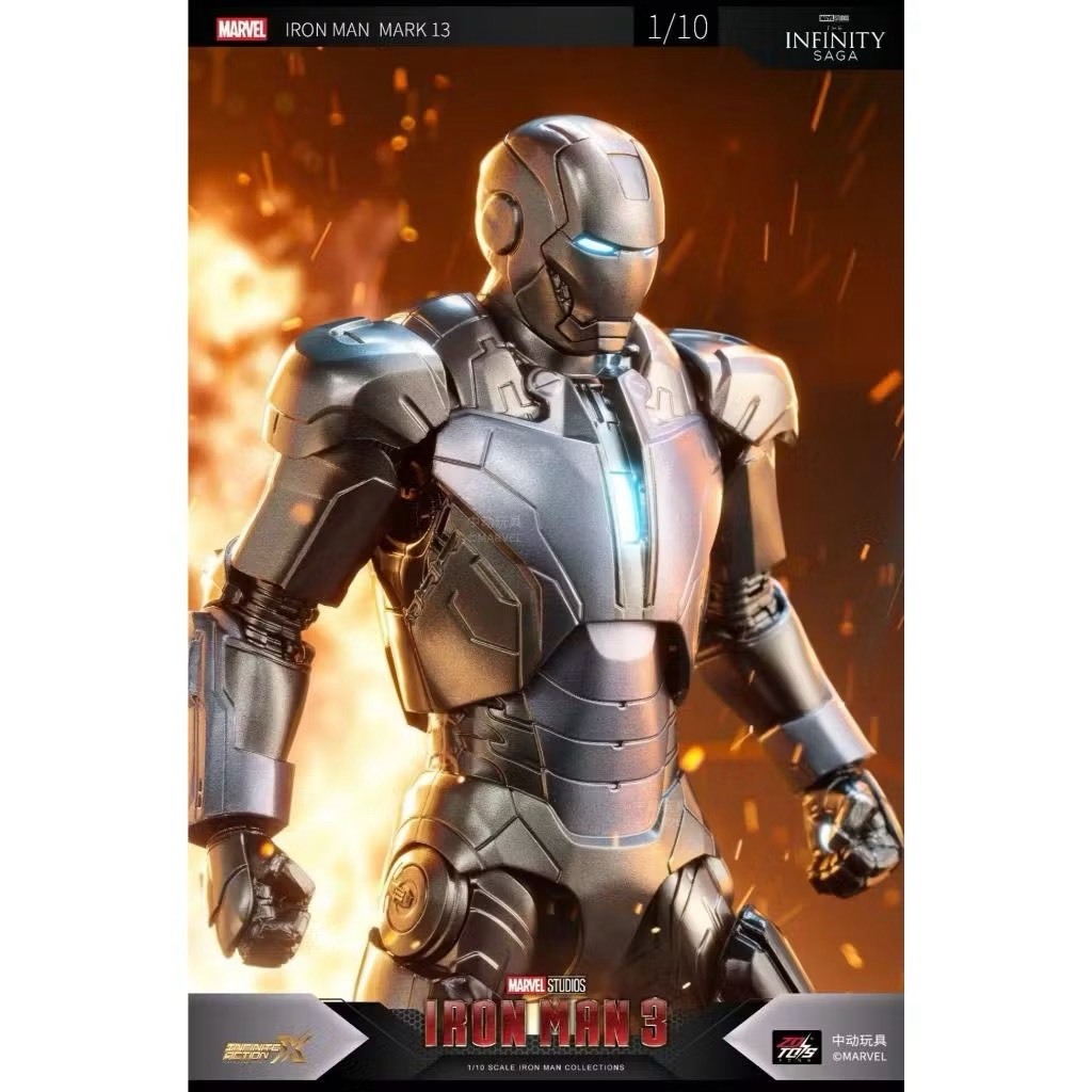 ZD Toys Iron Man 3 ฟิกเกอร์ Iron Man Mark 13