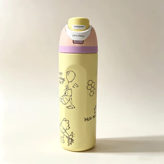 🧸Owala FreeSip 24oz Winnie The Pooh ขวดน้ำสแตนเลส ฉนวนสุญญากาศ BPA‑Free
