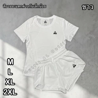 ชุดกีฬาผู้หญิง เสื้อ+กางเกงขาสั้น กางเกงวิ่งมีซับใน SS82