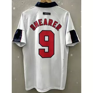 S-XXL 1998 อังกฤษ BECKHAM OWEN คุณภาพสูง Home Retro ฟุตบอล Jersey เสื้อยืดที่กําหนดเอง