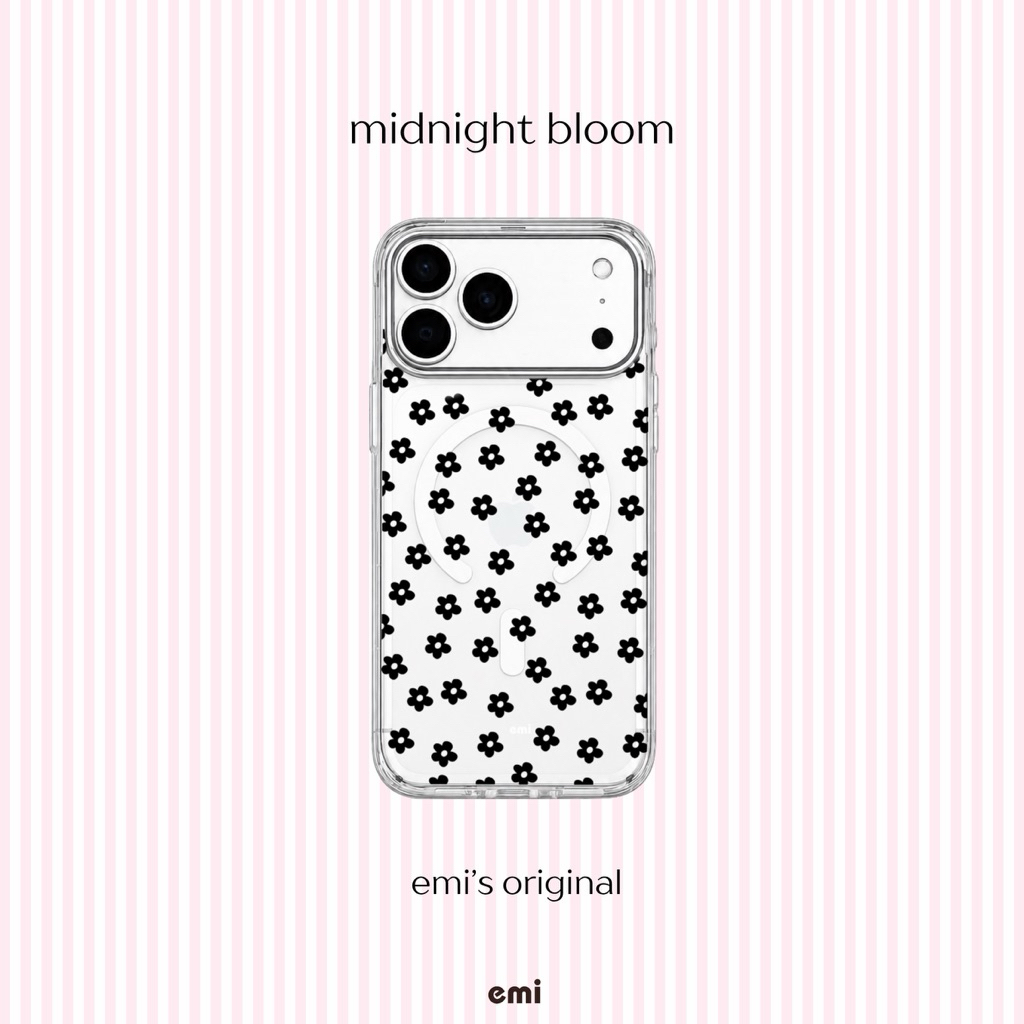 (pre-order) midnight bloom - magnetic phone case | EMI