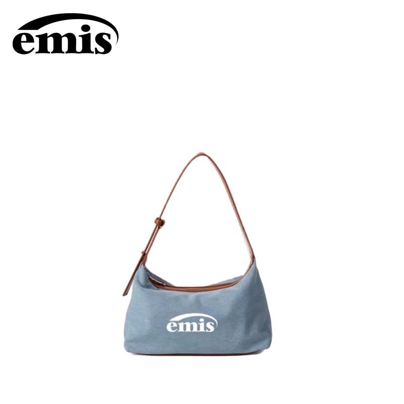 『 EMIS 』🇰🇷EMIS DENIM SHOULDER BAG กระเป๋าสะพายไหล่ผ้ายีน