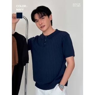 KINS | เสื้อโปโลคอปก โปโลแขนสั้น โปโลสีพื้น ของขวัญให้แฟน (KN101)
