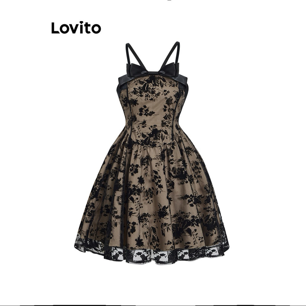 Lovito เดรสลูกไม้ ไซส์ M