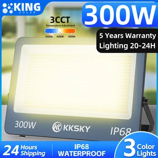 KING สปอตไลท์ สปอตไลท์220V Spotlight LED ไฟสปอร์ตไลท์ 300W (ใช้ไฟบ้าน220V) IP68กันน้ำ ส่องสว่างป้ายโฆษณา กันน้ำ เสียบปลั