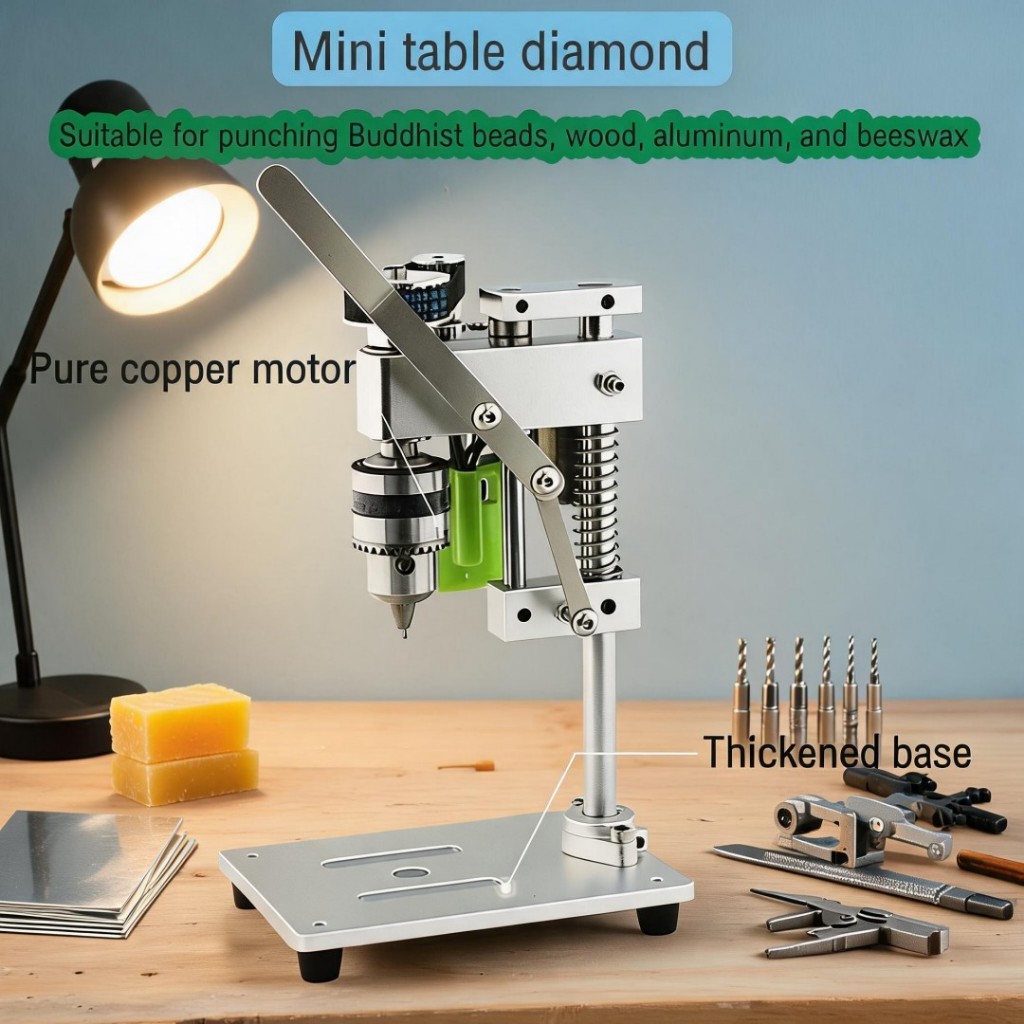 Mini Bench Drill Press Small Benchtop Drill Press High Precison 7-Speed