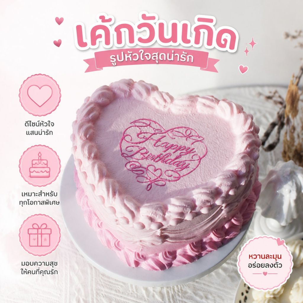 สกุชชี่เค้กวันเกิด Molynk สไตล์สาว บีบคลายเครียด ตกแต่งโต๊ะ