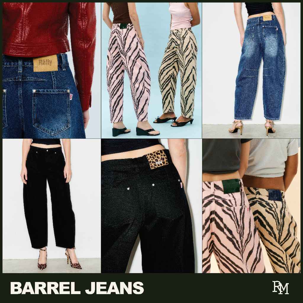 Rally Barrel Jeans - กางเกงยีนส์ทรงบาเรล