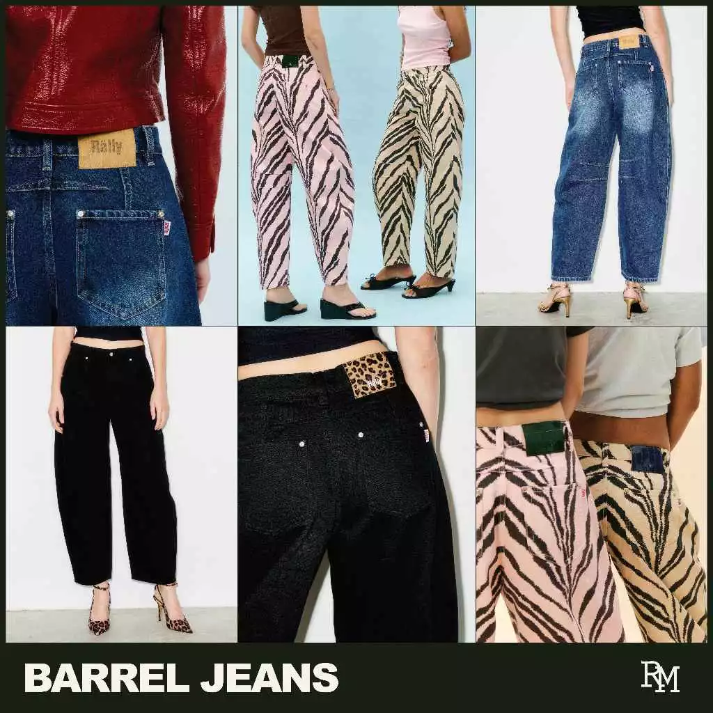 Rally Barrel Jeans - กางเกงยีนส์ทรงบาเรล