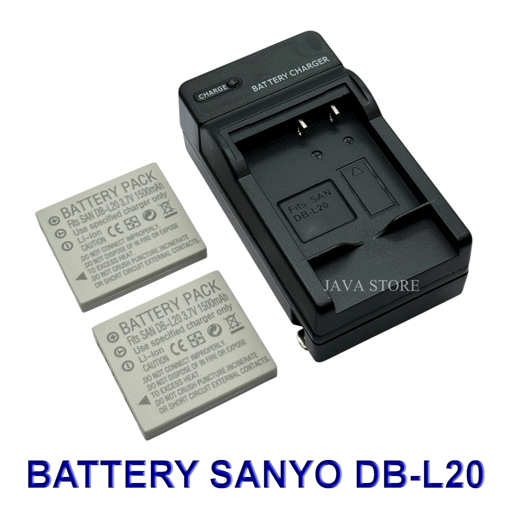 DBL20 \ DB-L20 Battery and Charger For Sanyo DMX-CA6,CA8,CA9,C40,C5,C6,CG6,CG65,CG9,VPC-E1,E2,E6,E7,