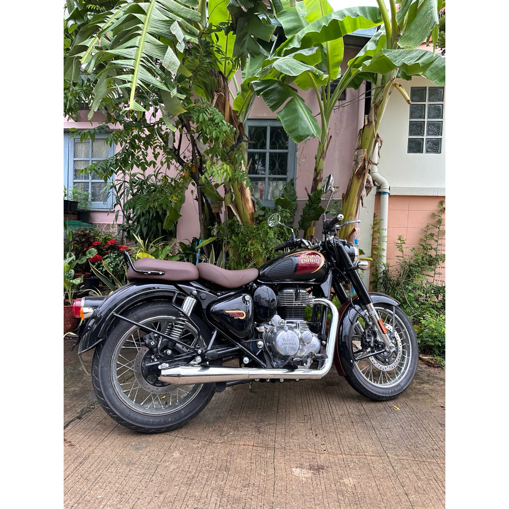 ท่อเมกาโฟนใส่ RE350 Royal Enfield Classic 350 งานคัสตอมฝีมือ Classic 350 สำหรับรถรุ่น RE350