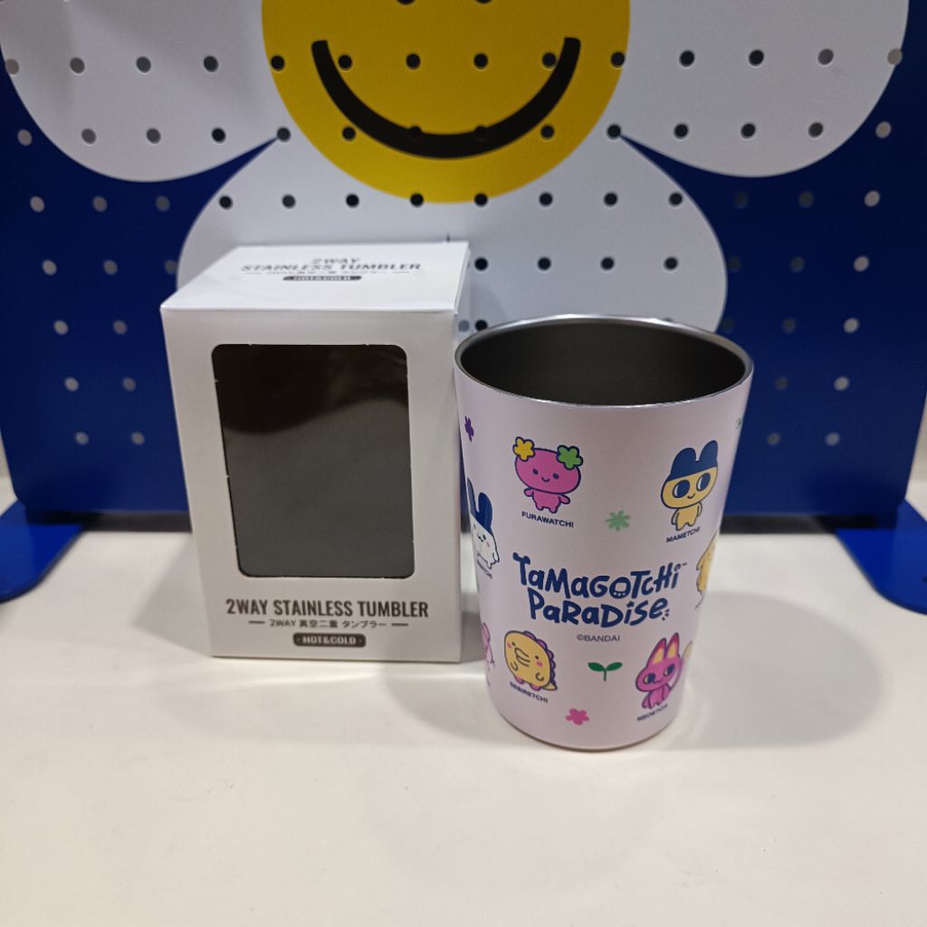 แก้วเก็บอุณหภูมิ (ร้อน-เย็น) ลาย "Tamagotchi Paradise" สุดคิวท์ ลิขสิทธิ์แท้จากญี่ปุ่น (#PK)