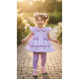 New in🎉 รวมแบบชุดสวย BoBo ชุดเซ็ทเสื้อกางเกงขายาว สุดน่ารักสำหรับเด็กผู้หญิง 1-5 ขวบ