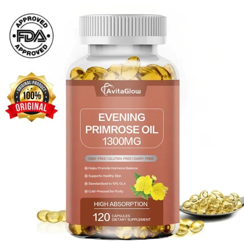 Evening Primrose Oil Capsules-ช่วยรักษาสมดุลฮอร์โมนเพศหญิงและส่งเสริมสุขภาพข้อต่อ