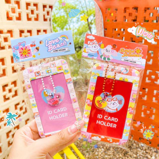 🌈 ป้ายใส่บัตรพร้อมสายคล้องคอ Zoda & Sunnie Duo Daily 🏖️ เหมาะสำหรับพนักงาน นักเรียน ศึกษา PB-001