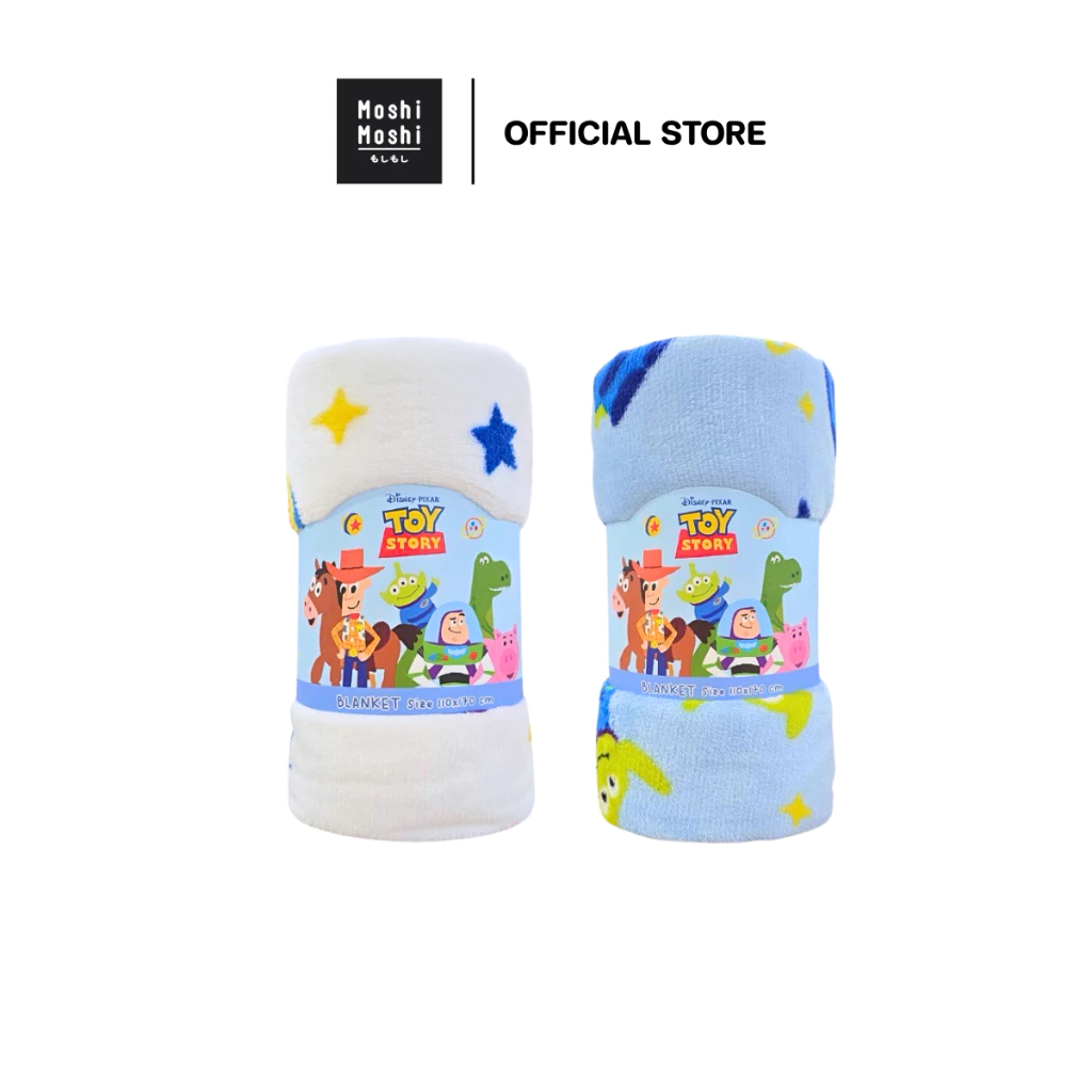 Moshi Moshi ผ้าห่มโมชิโมชิ ผ้าห่มมีกระดุม ลาย Toy Story ลิขสิทธิ์แท้จาก Disney รุ่น 6100008614-8615