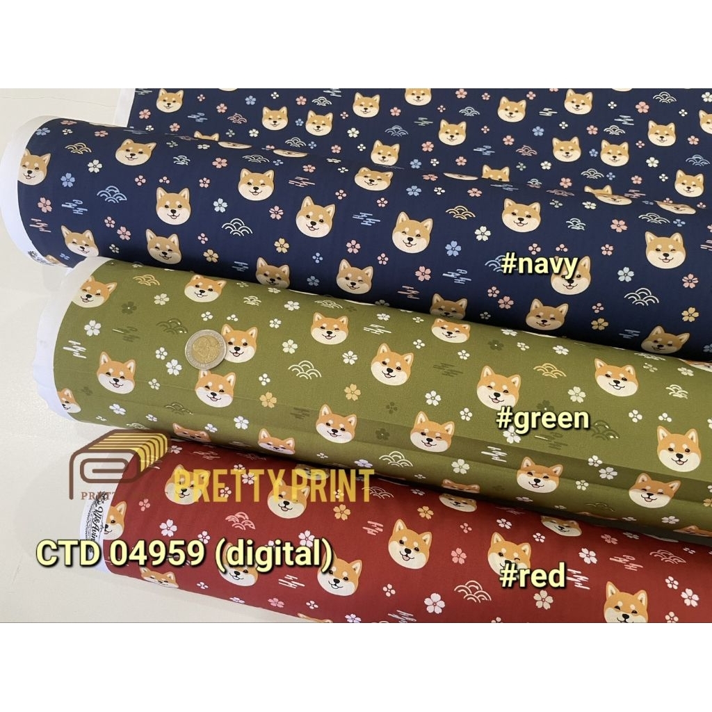 Cotton Digital Print 45 นิ้ว CTD 04959 (ขายเป็นหลา)