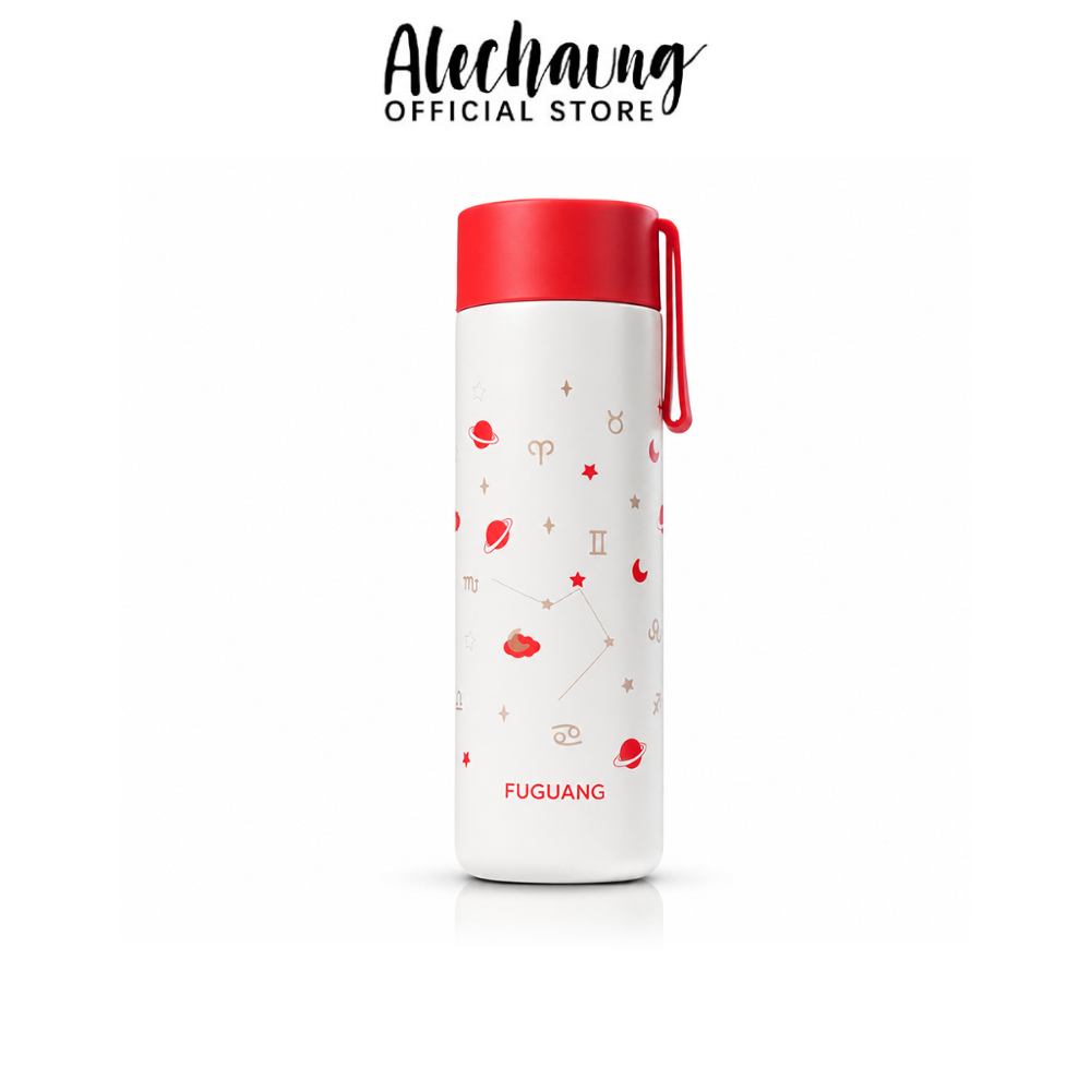 Alechaung แก้วกาแฟเก็บอุณหภูมิ กระบอกน้ำเก็บอุณหภูมิ Thermos Flask 480ml พร้อมตะแกรงกรองชา เก็บร้อน เก็บเย็น