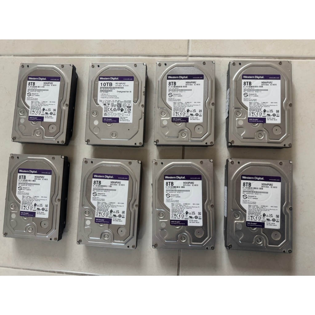 Western Digital WD Purple 8TB  3.5" SATA III  WD82PURZ