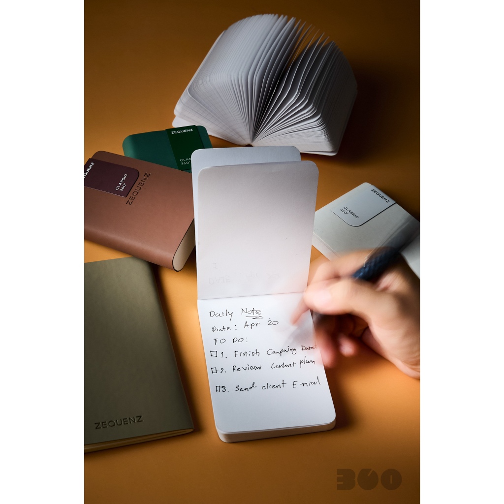 ZEQUENZ دفتر Reporter Signature Lite — أحمر — صورة 5
