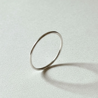 Pachasilver l Olympic Ring แหวน 1mm แหวนเส้นเล็ก แหวนบาง แหวนเงินแท้ แหวนมินิมอล แหวนติดมือ แหวนเงิน