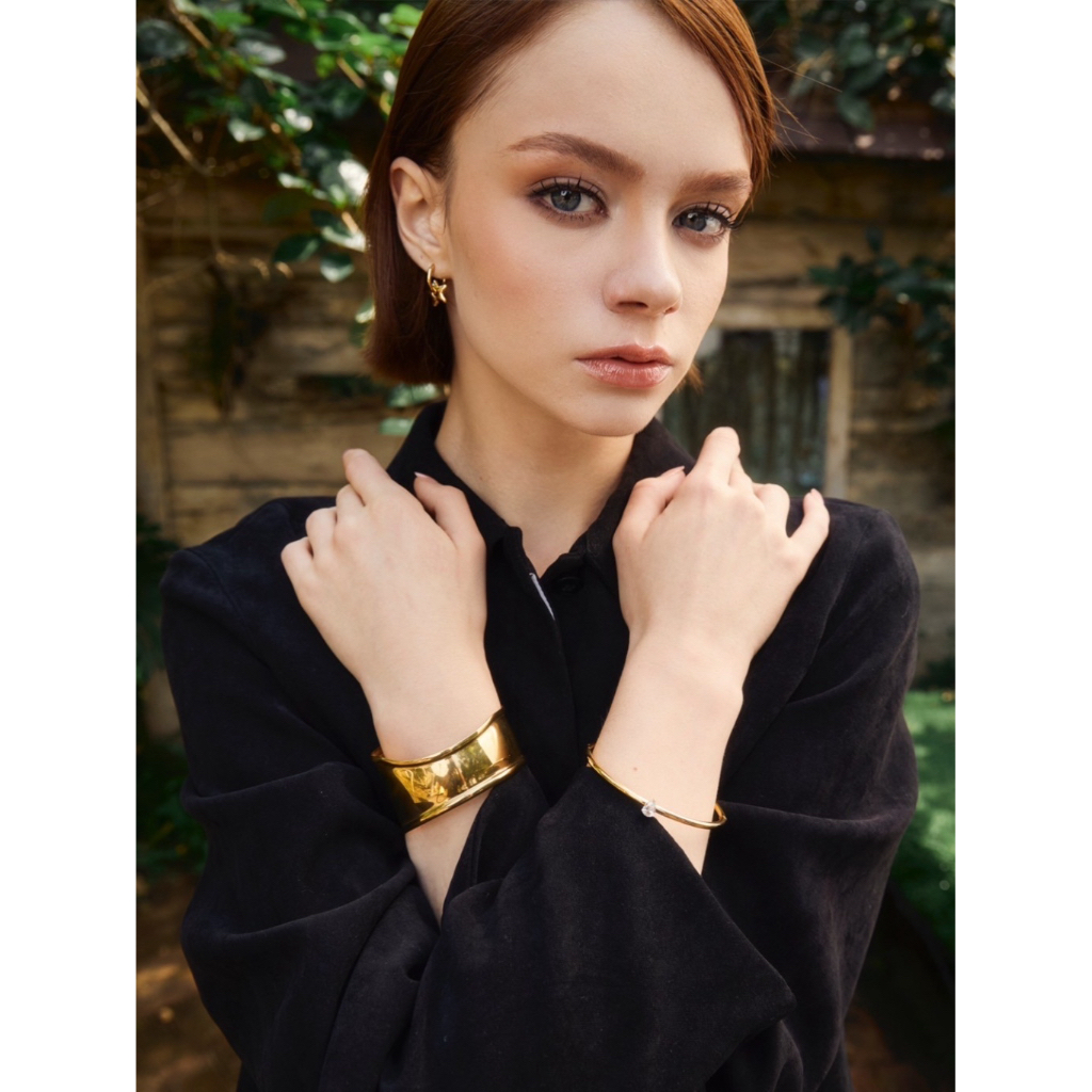 Adornment Club - Clay bracelet Silver กำไลข้อมือ l nickel free, waterproof, long-lasting