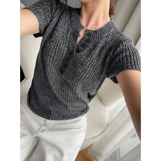 Dorothy knit top Basicselected เสื้อไหมพรม ดีเทลโบผูกหลัง ใส่สบายไม่ต้องรีด