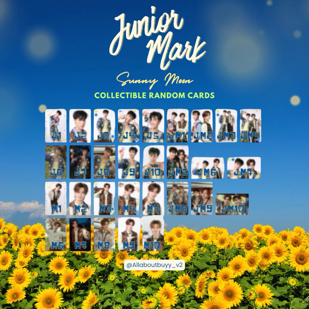 (พร้อมส่ง - แบบแยกการ์ด) | Junior Mark Sunny Moon Concert Collectible Random card #JuniorMarkConcert