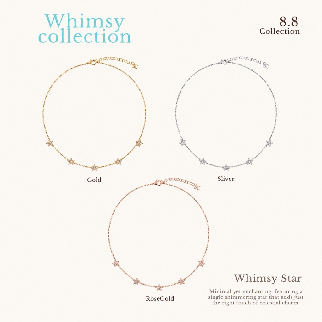 Socrush.bkk | WHIMSY STAR necklace | SN-110 |สร้อยคอ ดาว จี้ดาว
