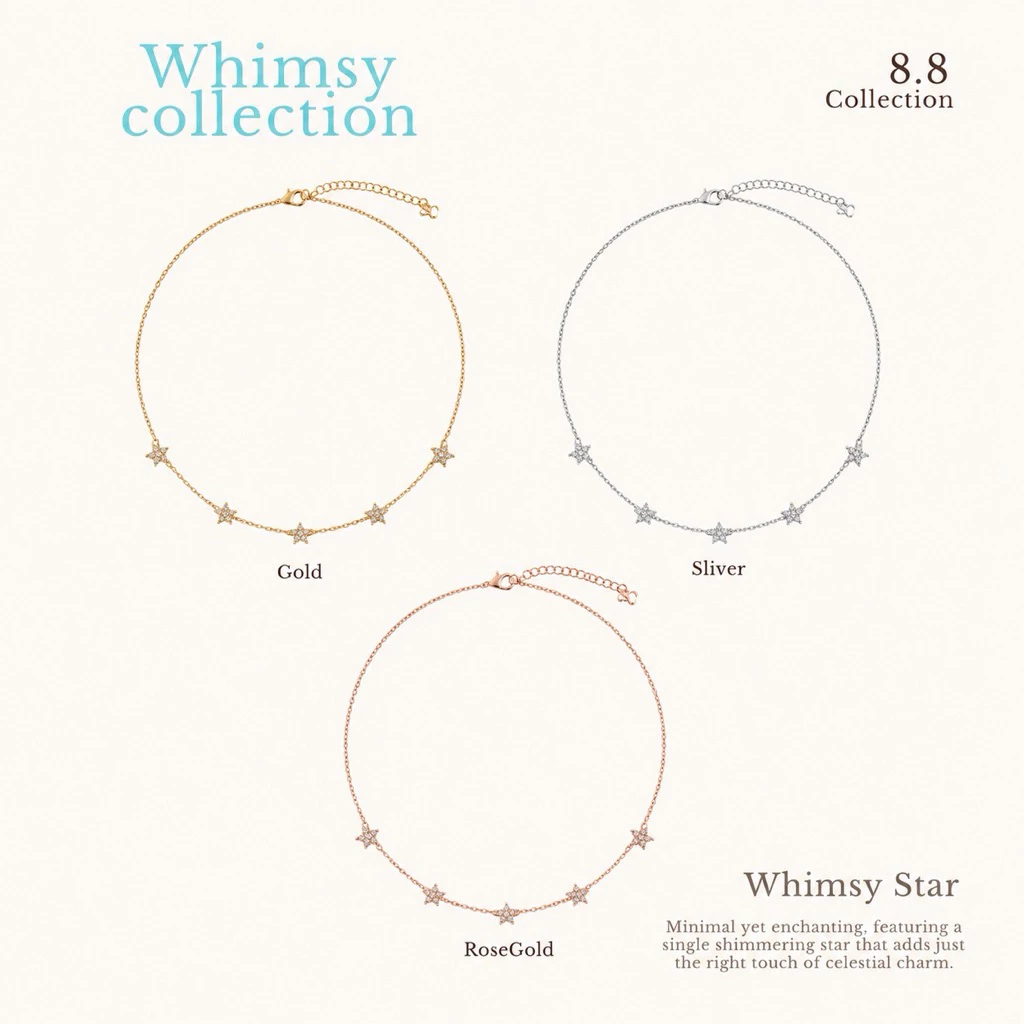 Socrush.bkk | WHIMSY STAR necklace | SN-110 |สร้อยคอ ดาว จี้ดาว