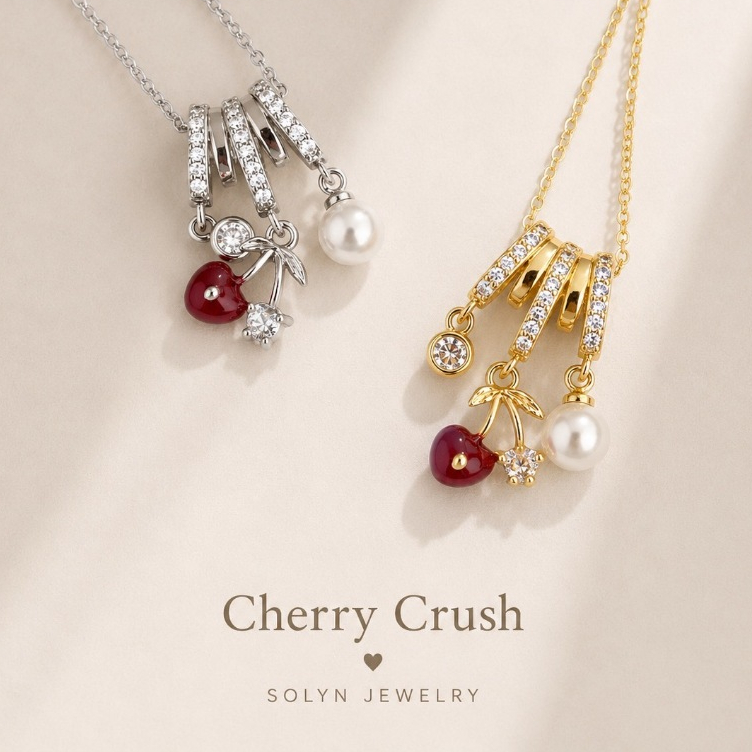 Solyn Jewelry สร้อยคอ รุ่น Cherry Crush