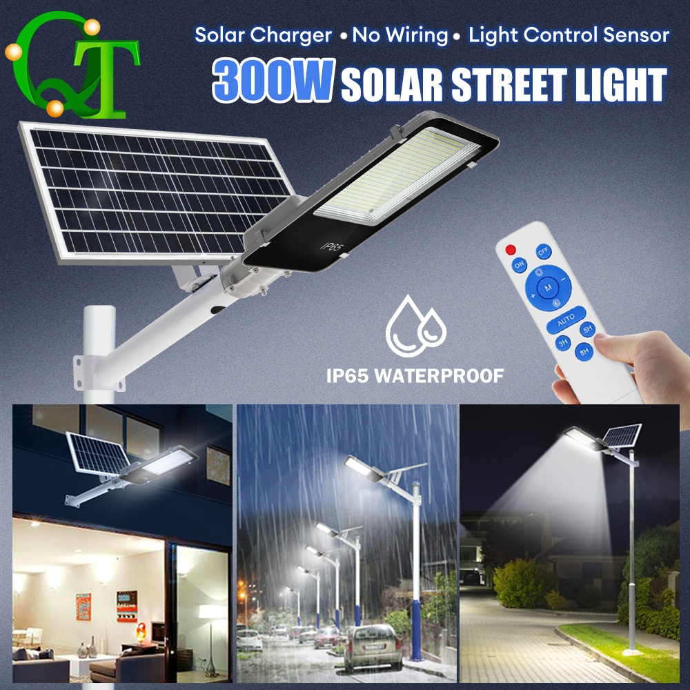 ไฟถนนโซล่าเซลล์ ไฟสปอตไลท์ ไฟLED 100W,200W,3000W,400Wไฟโซล่าเซลล์ โคมไฟถนน โคมไฟโซล่าเซลล์ กันน้ำ