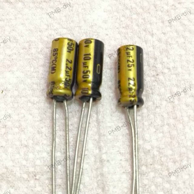 Nichicon FG (Fine Gold) 2.2uf 50v 10uf 50v 22uf 25v capacitor ตัวเก็บประจุ คาปาซิเตอร์