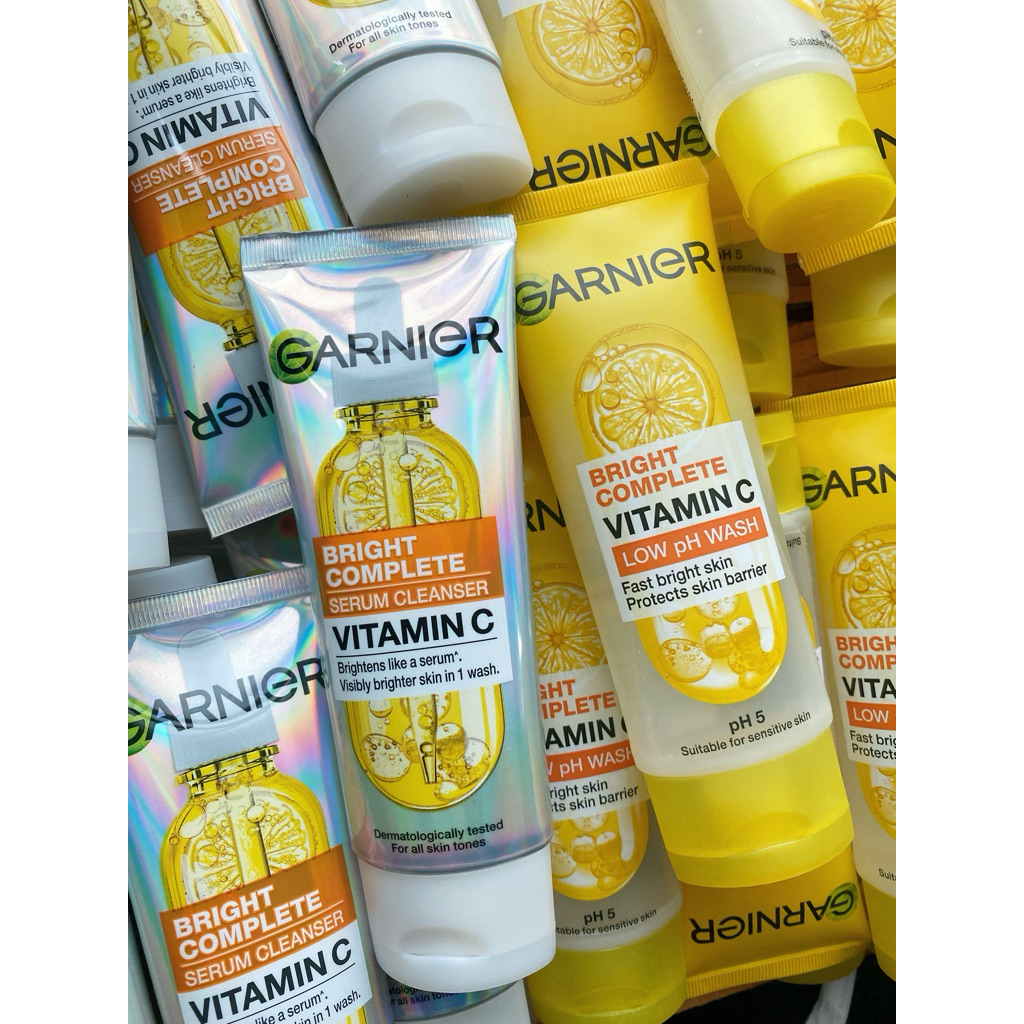 ของแท้ !!! GARNIER BRIGHT COMPLETE SERUM CLEANSER