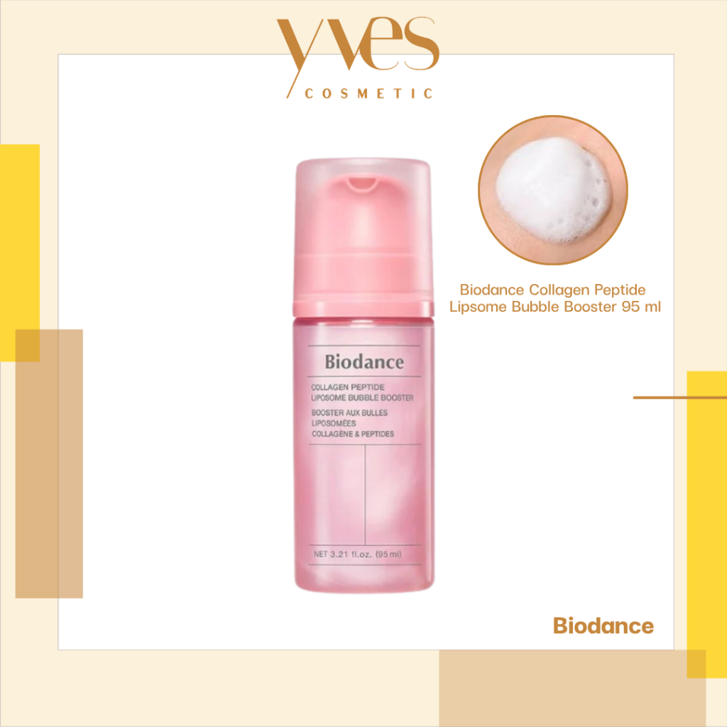 🌟พร้อมส่ง!!!🌟Biodance Collagen Peptide Liposome Bubble Booster 95 ml แต่งหน้าติดทน