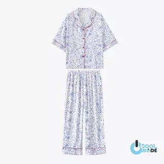 MUSLIN Ivory Garden - Silk Satin Pajamas [Mother Day collection]