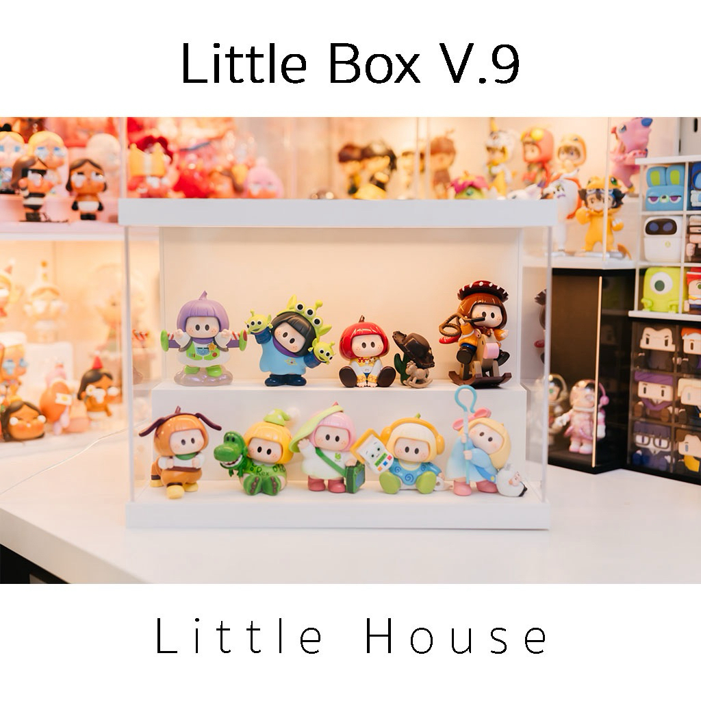 กล่องใส่โมเดล/ Art toy Little Box V.9 (กล่องใส่โมเดล 2 ชั้น )แบบมีไฟ/ไม่มีไฟ