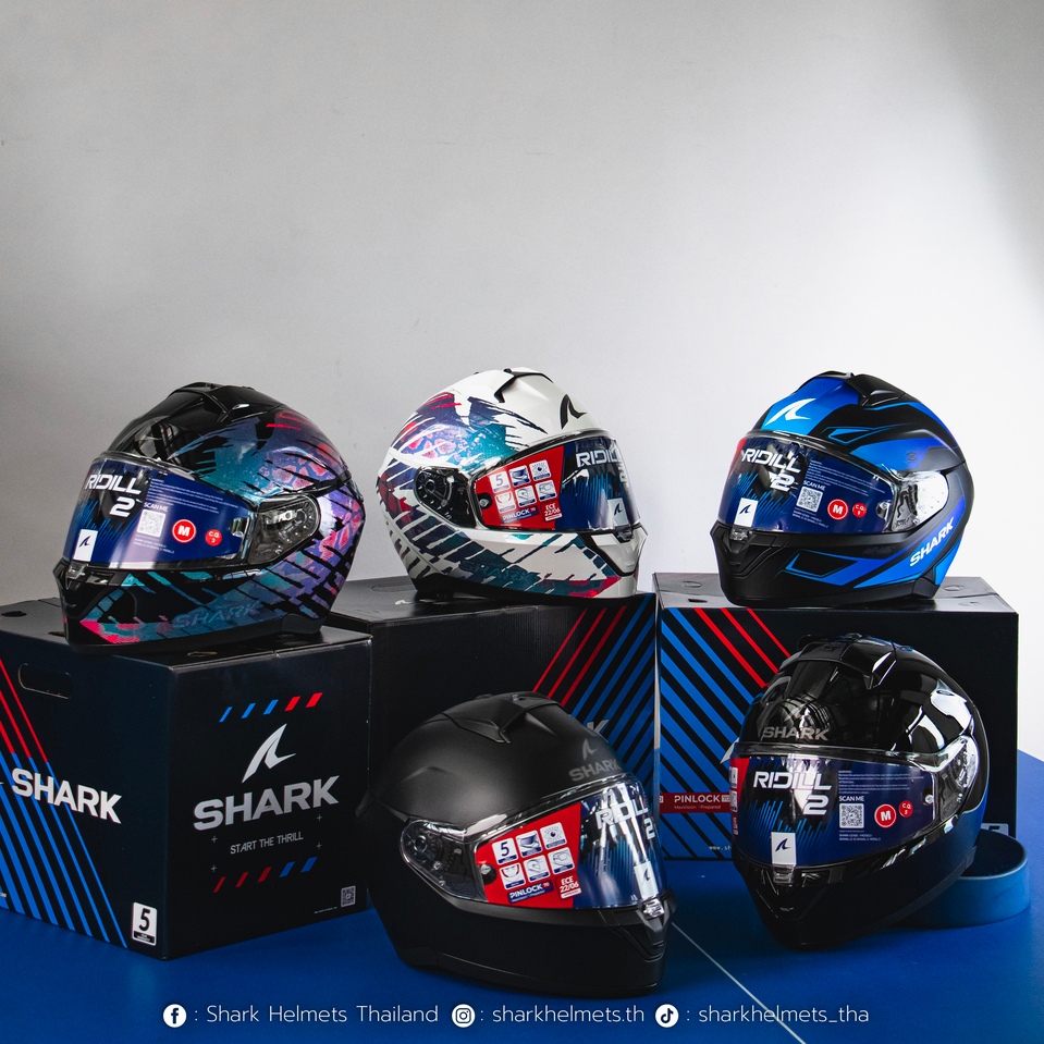 [SHARK RIDILL2 ] หมวกกันน็อคเต็มใบ Full Face หมวกกันน็อคสำหรับใช้งานในเมืองทุกวัน ฟีเจอร์ครบ ใช้ง่าย