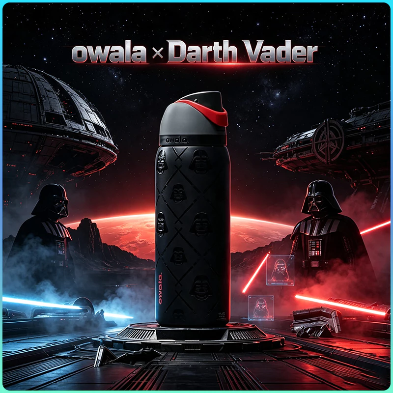 owala FreeSip Darth Vader ขวดน้ำเก็บอุณหภูมิ โอวาล่า ความจุ 24oz/ 32oz วัสดุสแตนเลส 304 BPA Free