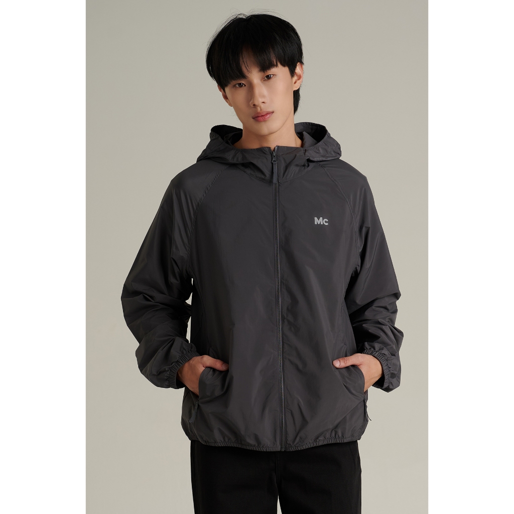 Mc JEANS (แม็คยีนส์) เสื้อกันหนาว Unisex เสื้อกันหนาวมีฮู้ด ทรงเรกูลาร์ Regular Fit Hoodie MJHP245
