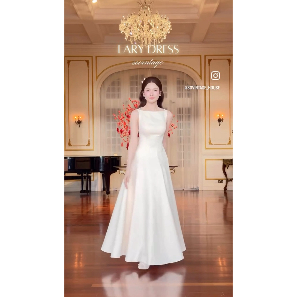 Sovintage - Lary Dress (รอพรีเข้าไทย10-14วัน สินค้าพรีออเดอร์จากทางแบรนด์ ทักมาสอบถามก่อนสั่งซื้อได้