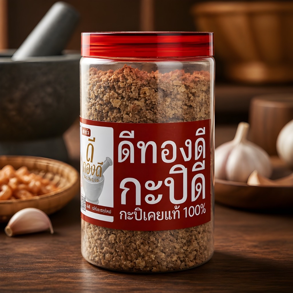 กะปิ-กะปิตำน้ำพริก 500 กรัม (ดีทองดี)